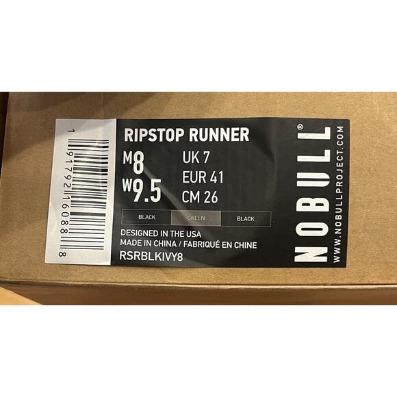 NEW NoBull Ripstop Unisex Sneakers Size Women’s 9.5 Men's 8 Black Lace Up - Picture 12 of 12